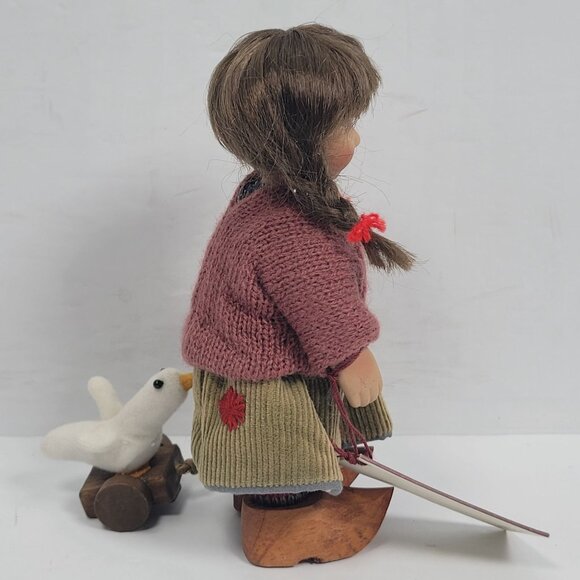 Birgitte Frigast 2005 Porcelain Doll W/ Duck Pull Toy - Picture 4 of 11